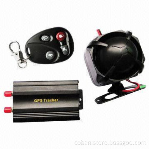 GSM GPRS GPS Tracker with Car Alarms Door, ACC and Shock Sensor Alarm